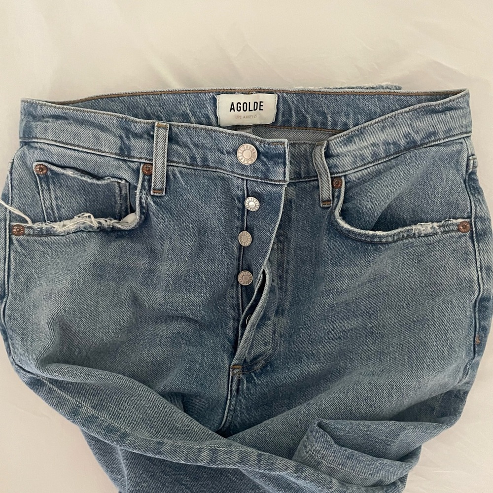 Agolde Riley Ankle Crop Jeans - Picture 9 of 11